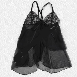 Svart sexig dress+string.