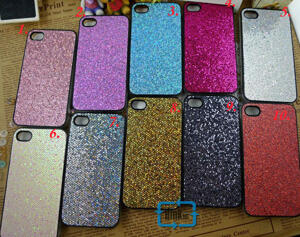 Glitter skal  Iphone 4G s Svart..