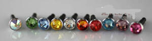 Iphone Dustproof plug bling bling.Red.