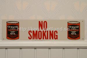 Harley Davidson Oil No Smoking Sign