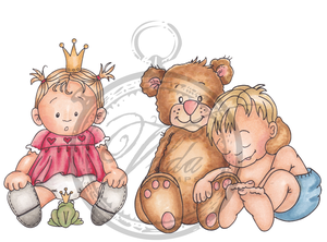 Children and teddybear