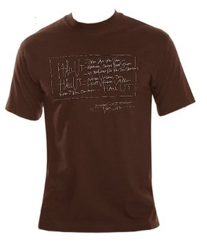 TOMAS LEDIN - T-SHIRT, HÅLL UT (BRUN)