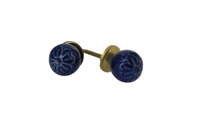 Doorknobs 4-pack - Moroccan Blue