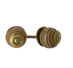 Doorknobs 4-pack - Almond Buff / Bison