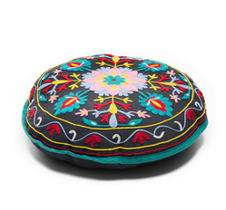 Embroidered Pillow - Moonless Night / Navigate