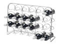24 bottle wine rack chrome steel