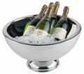 Champagnekylare i rostfritt stål minst 4 flaskor dubbelvägg