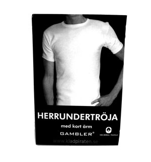 Gambler Undertröja Kort Ärm Vit