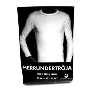 Gambler Undertröja Lång Ärm Vit