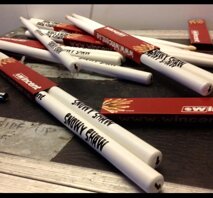 Snowy's signature white sticks by Wincent