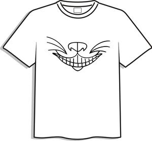T-shirt med tryck, vit