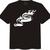 T-shirt med tryck, svart
