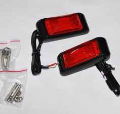 Bakre positionsljus LED 12/24V 2-PACK