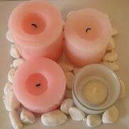 Candles and stones