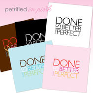 Grafiska tryck: Done is better than perfect