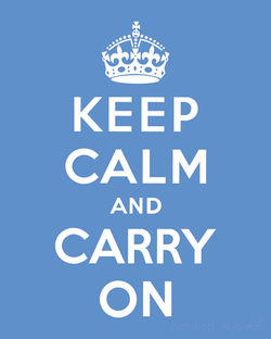 Grafiska tryck: Keep Calm and Carry On