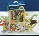 Around the Block - Chipboard Letters - Sassy Swirl Dusty Basics