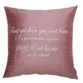 FRENCH WORDS EASY PINK 50 * 50 cm