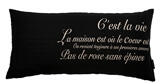 FRENCH WORDS SHADOW BLACK 30 * 60