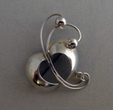 Brosch, sterling silver
