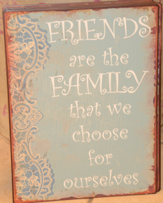 Emalskylt / Friends