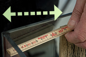 Measure the width of the last section.