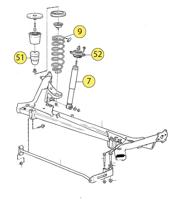 Volvo 850 sales rear suspension
