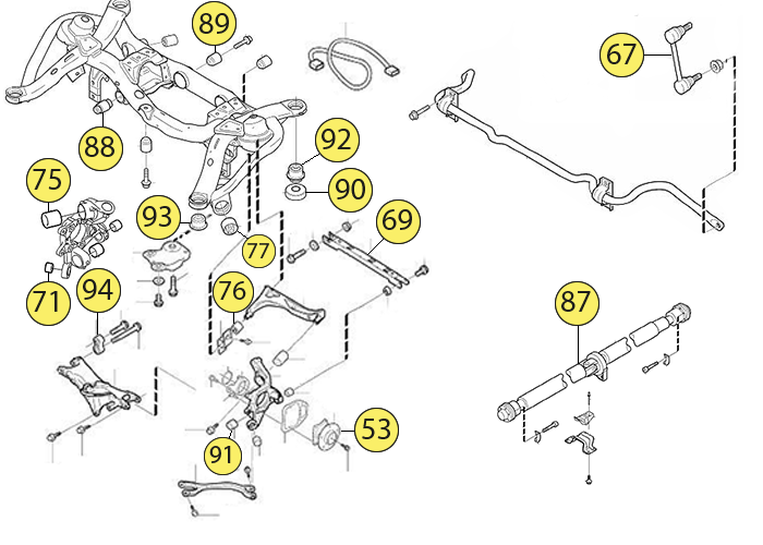 Volvo xc90 rear suspension deals