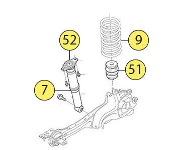 Volvo xc60 outlet rear suspension