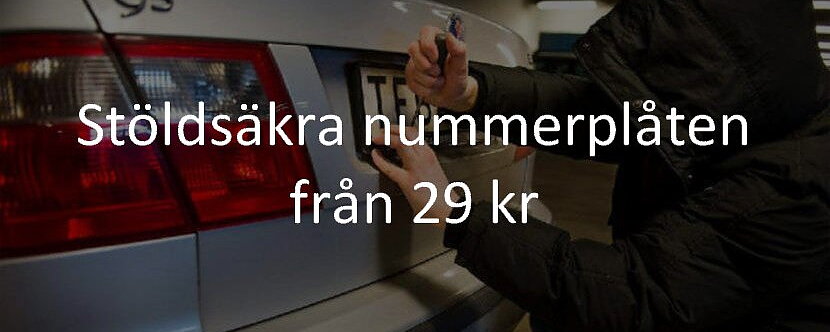 Nummerplåtsmontering