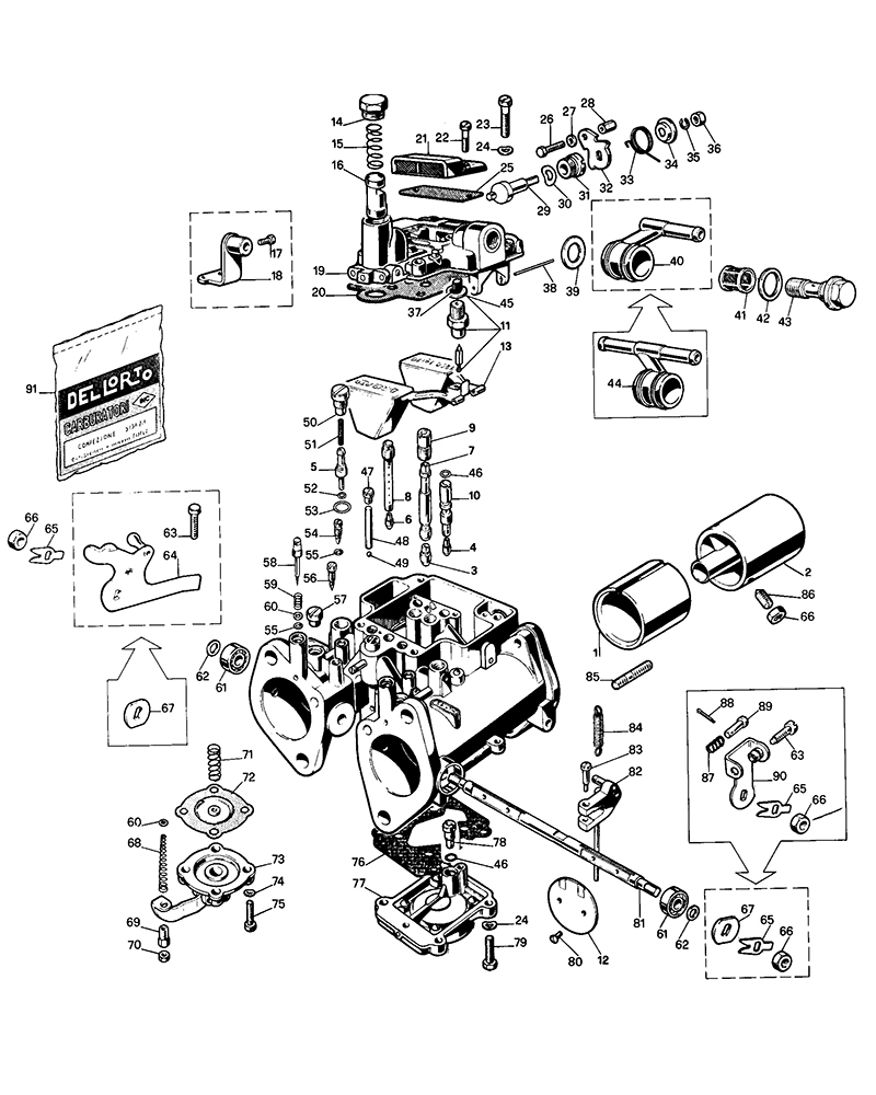 Automotive VENTURI 8011.1 DELLORTO 45/48 DHLA AUX NEW money-sense.net