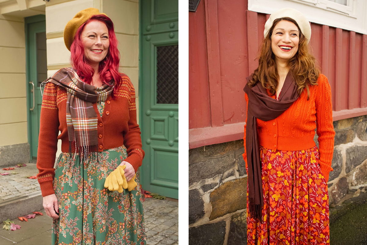 6. emmy design_AW18_vintage autumn wool cardigan fair isle knit sweater dress print plus size 1940s british classic ice skater 40+