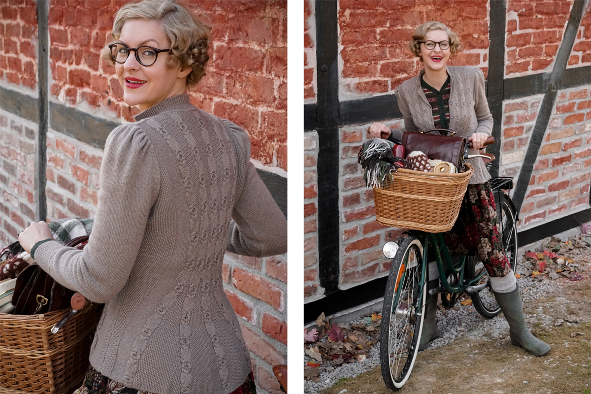 emmy design autumnclothing autumnlove tweed ride fallfashioninspo autumnclothes vintageautumn vintage style knitwear knit knitted jacket wool cardigan vintageknit