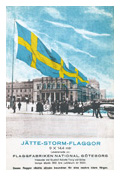 Flaggor Gustav Adolfs Torg