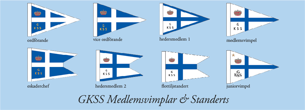 GKSS Medlemsvimplar och Standerts
