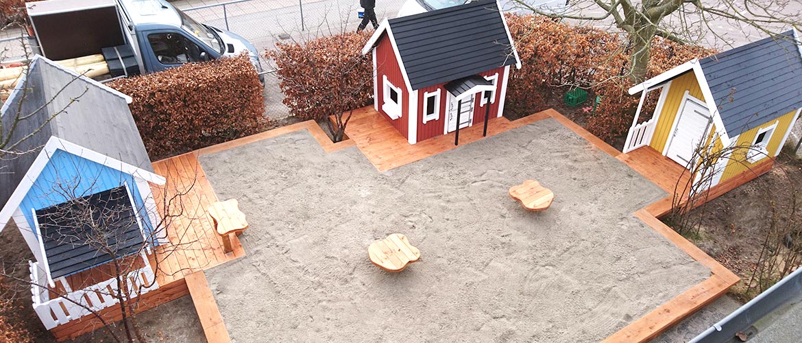 Hållbara material ger en fin och bra lekmiljö i många år