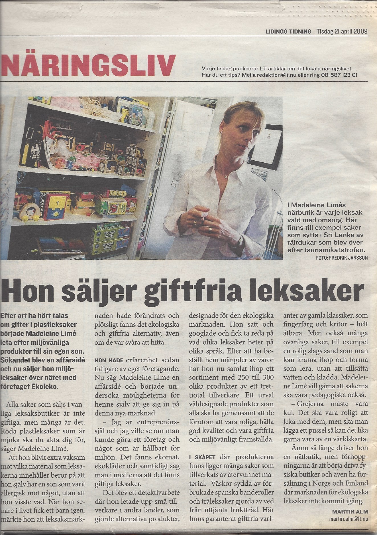 Lidingö Tidning 2009-21-04