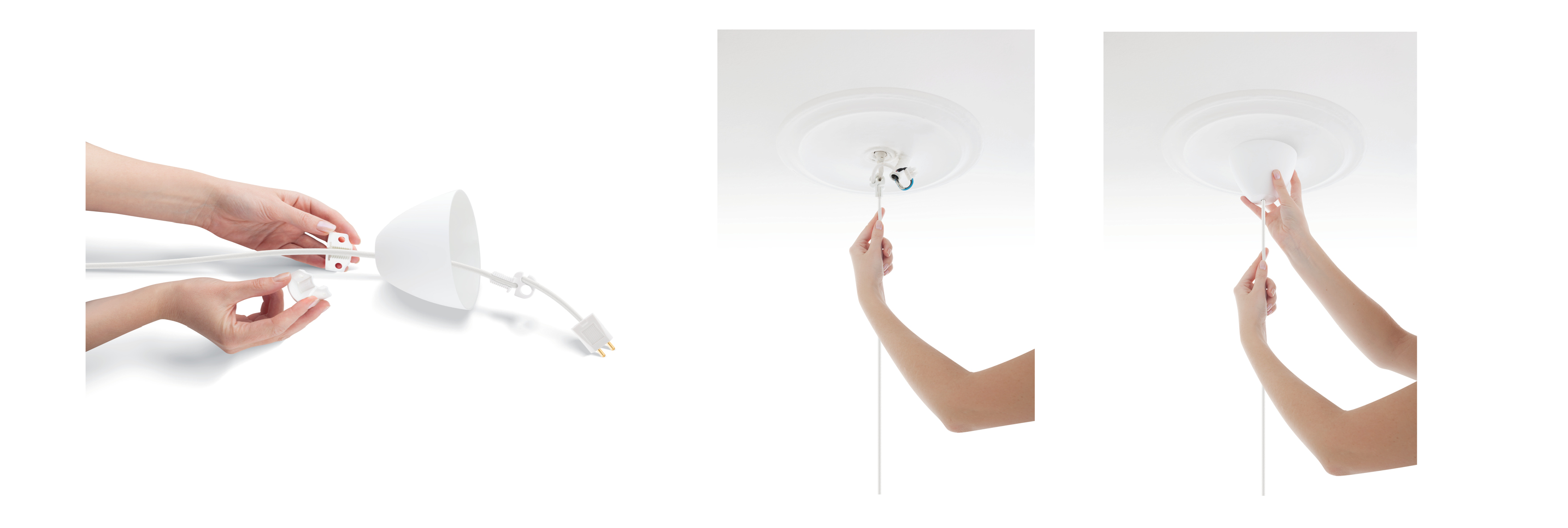 Installation Dezall ceiling cup