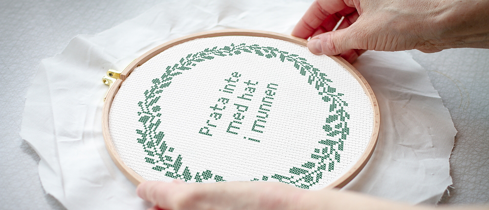 Designtorget emb praroidery kit ta inte med hat
