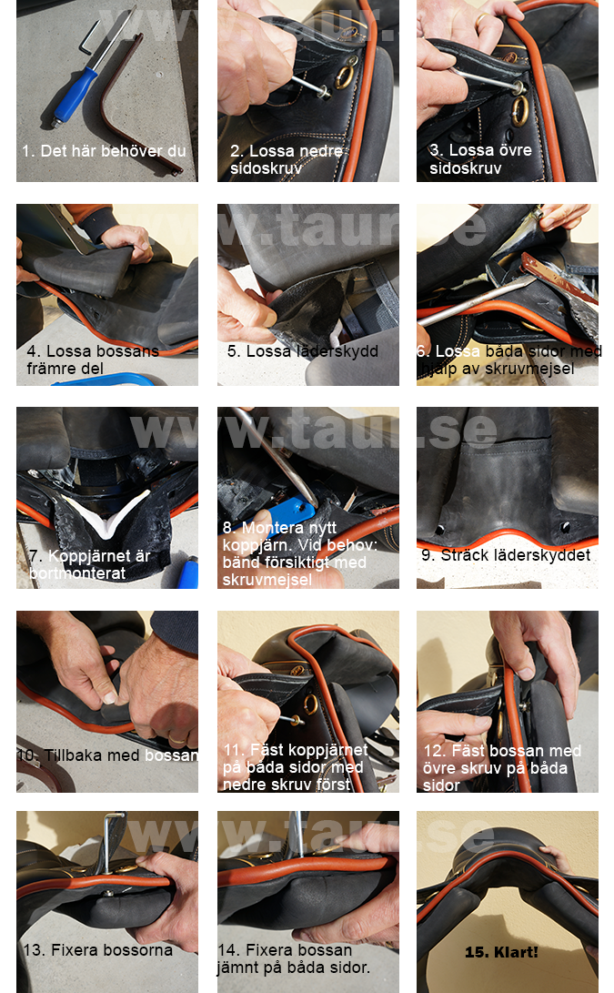 Byte av koppjärn Taur Spider och Taur Opux