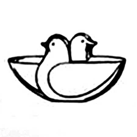 Bertil Vallien Boda Zoo Kosta Boda Duvor (Doves)