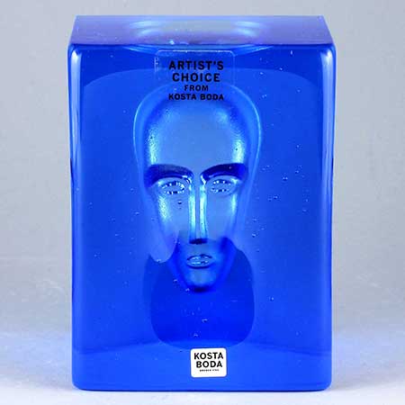Berti Vallien Kosta Boda Dreams Blue Man (model 90563)