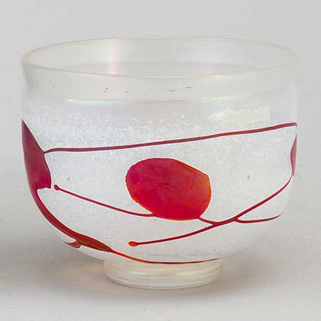 Bertil Vallien Galaxy Red Skål (modell 58195), diameter 11 cm