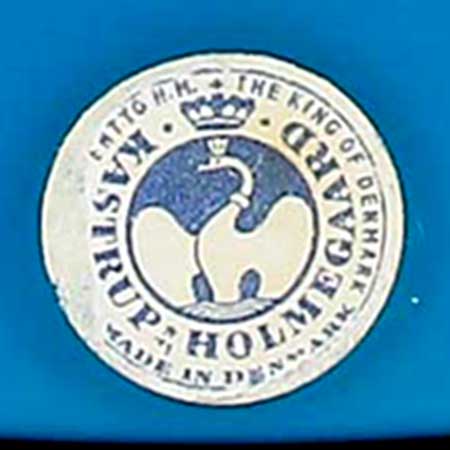 Christer Holmgren Holmegaard Carnaby Label on a Carnaby vase