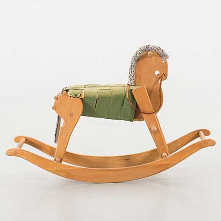 Erik Höglund Rocking horse from Boda 1960s