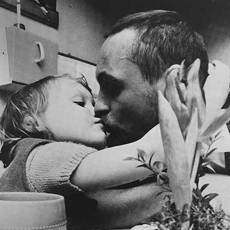 Erik Höglund with daughter Anna in the early 1960s