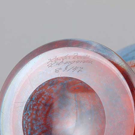 Kjell Engman Kosta Boda The lower side of a Cancan object 