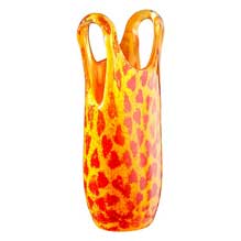 Kjell Engman Kosta Boda Catwalk Orange swimsuit vase (model 40616), height 11 cm / 4.3 in