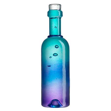 Kjell Engman Kosta Boda Celebrate Blue wine bottle (model 91304)