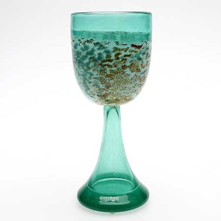 Kjell Engman Kosta Boda Heliopora Green glass (model 99728)